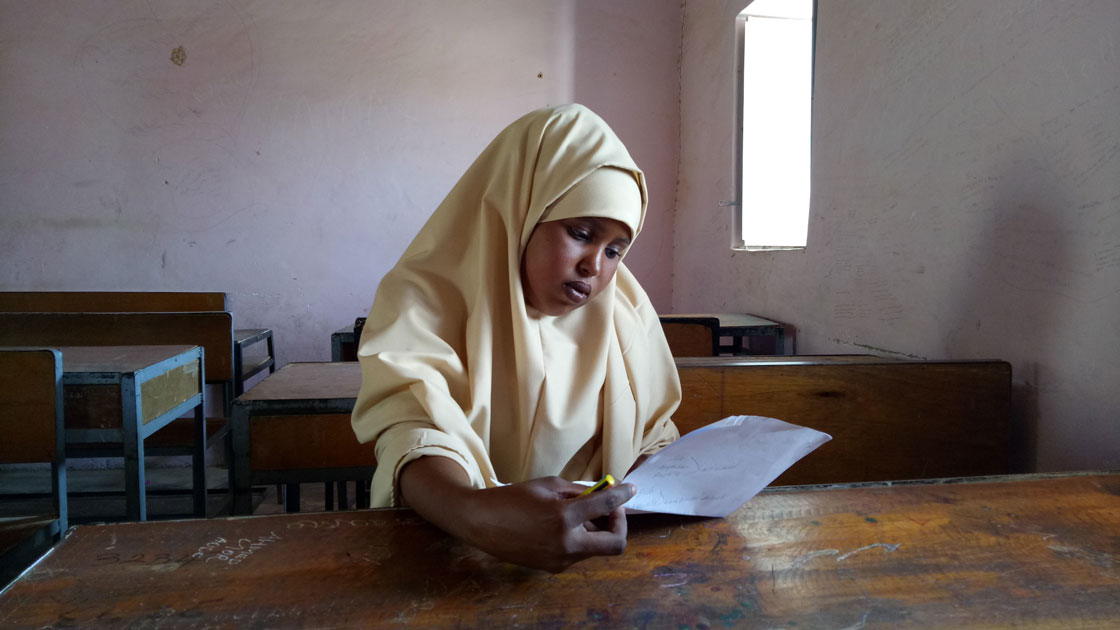 Ifrah participates in Relief International's education program that empowers young women to break the cycle of poverty.