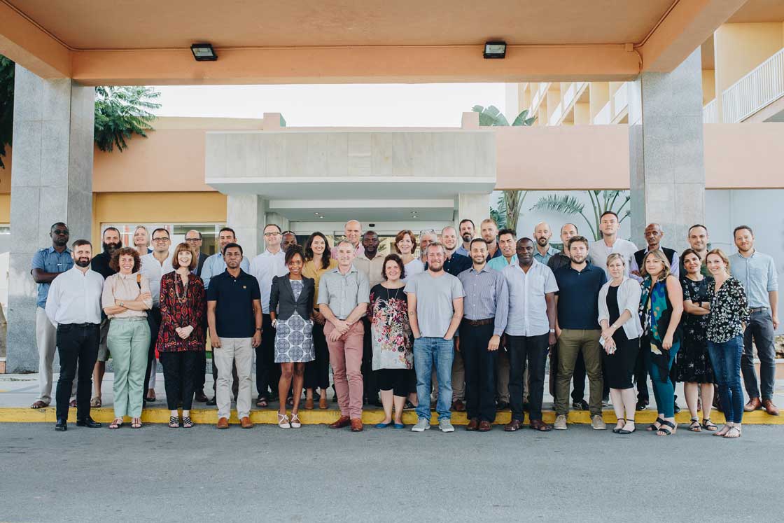 Relief International Regional Directors, Country Directors and senior staff gather for a photo during an annual retreat. Luna Chelesta/RI
