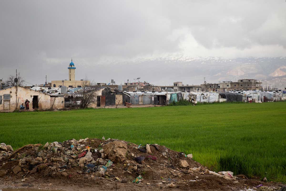 View of the informal settlement where Randa's family lives. Elie Gardner/RI View of the informal settlement where Randa's family lives. Elie Gardner/RI