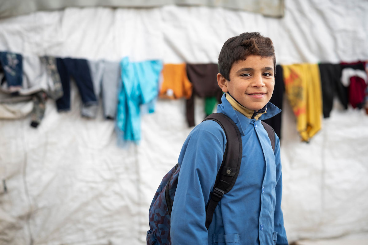 Twelve-year-old Rahim Al Sayyah participates in Relief International’s Cash for Education program in Bekaa Valley, Lebanon. Elie Gardner/ RI.