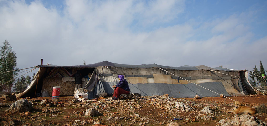 A camp for internally displaced people in northern Syria. ECHO