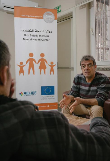 Dr. Jalal at our Community Mental Health Center in Gaziantep. Vicky Markolefa/RI Dr. Jalal at our Community Mental Health Center in Gaziantep. Vicky Markolefa/RI